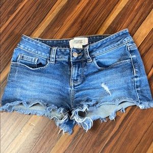 PINK jean shorts